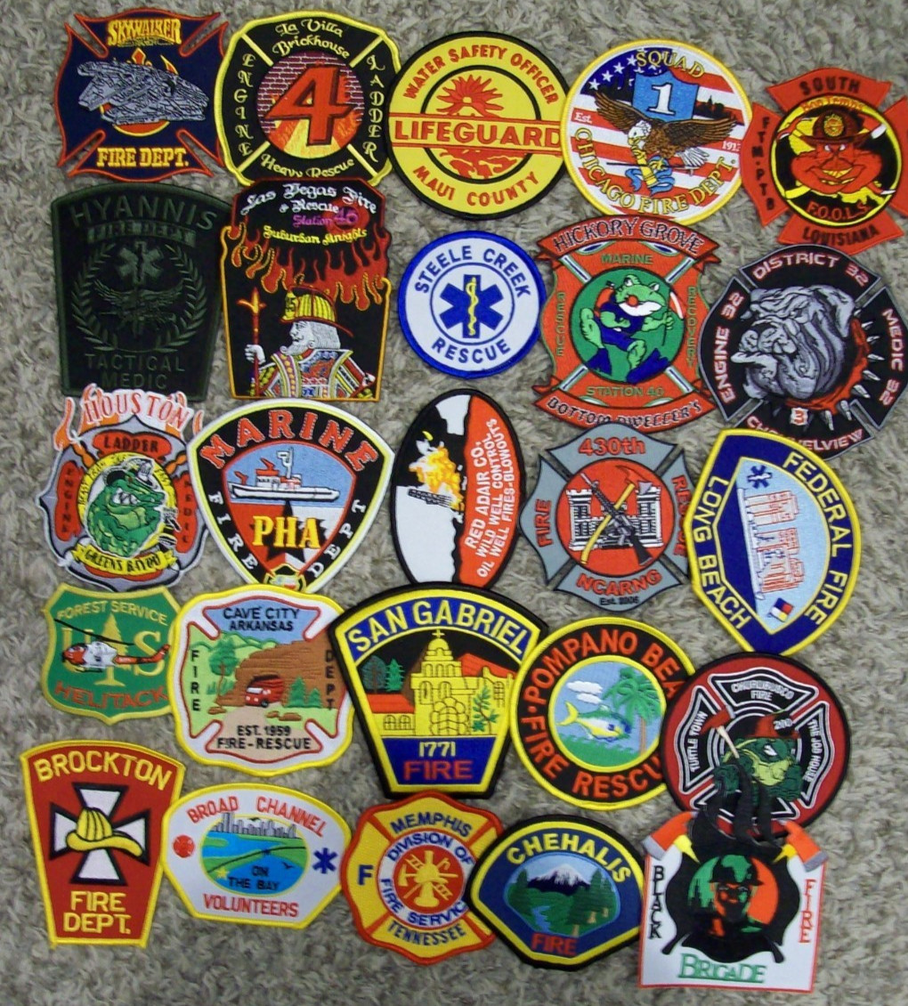 *NEW*  *CLEARANCE*  25 Total Various Fire Patches  Set # 77 NO DUPLICATES IN SET