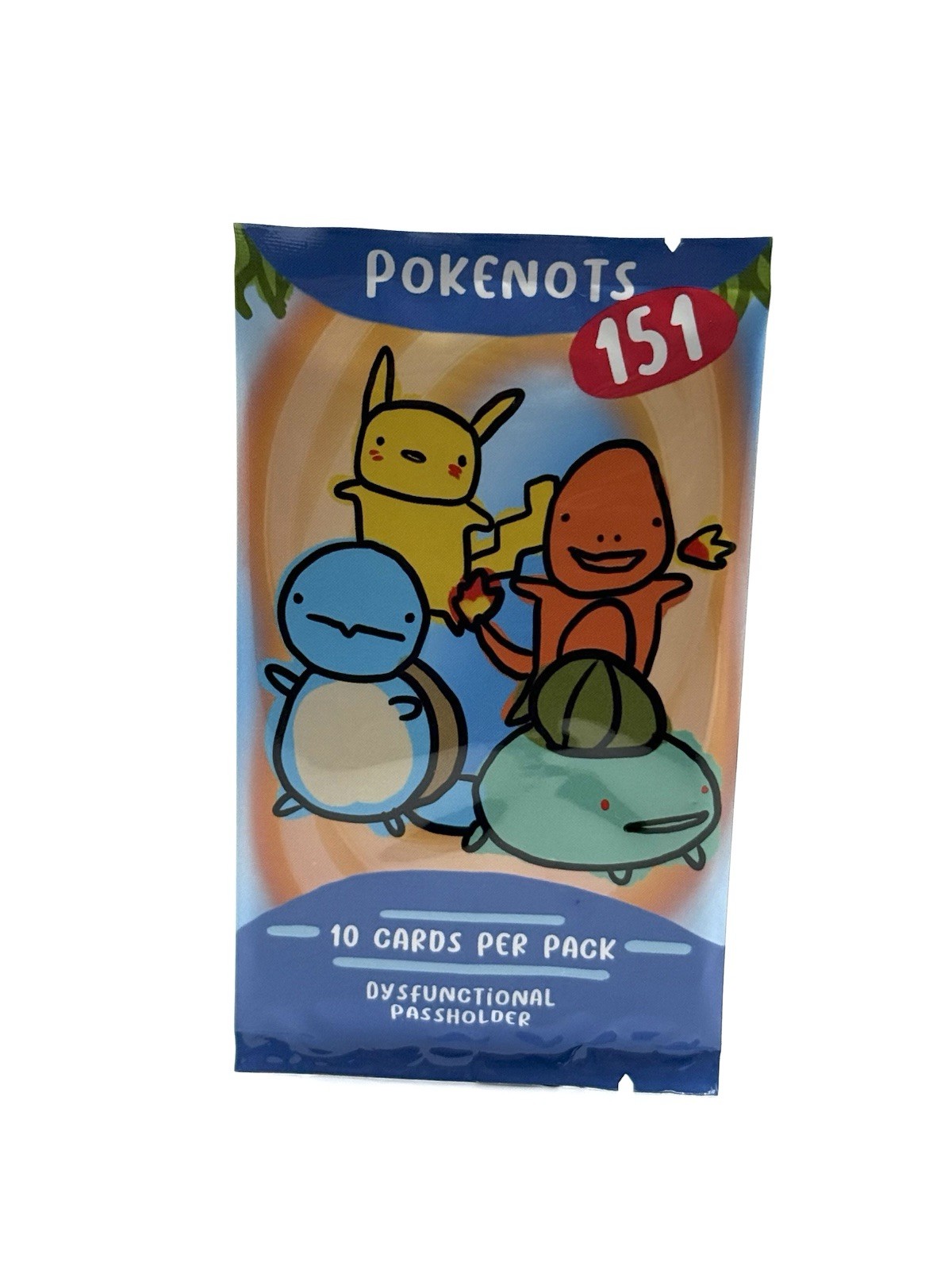 Dysfunctional Passholder New POKENOTS 151 Pokemon Cards- 1x Sealed Pack=10 Cards