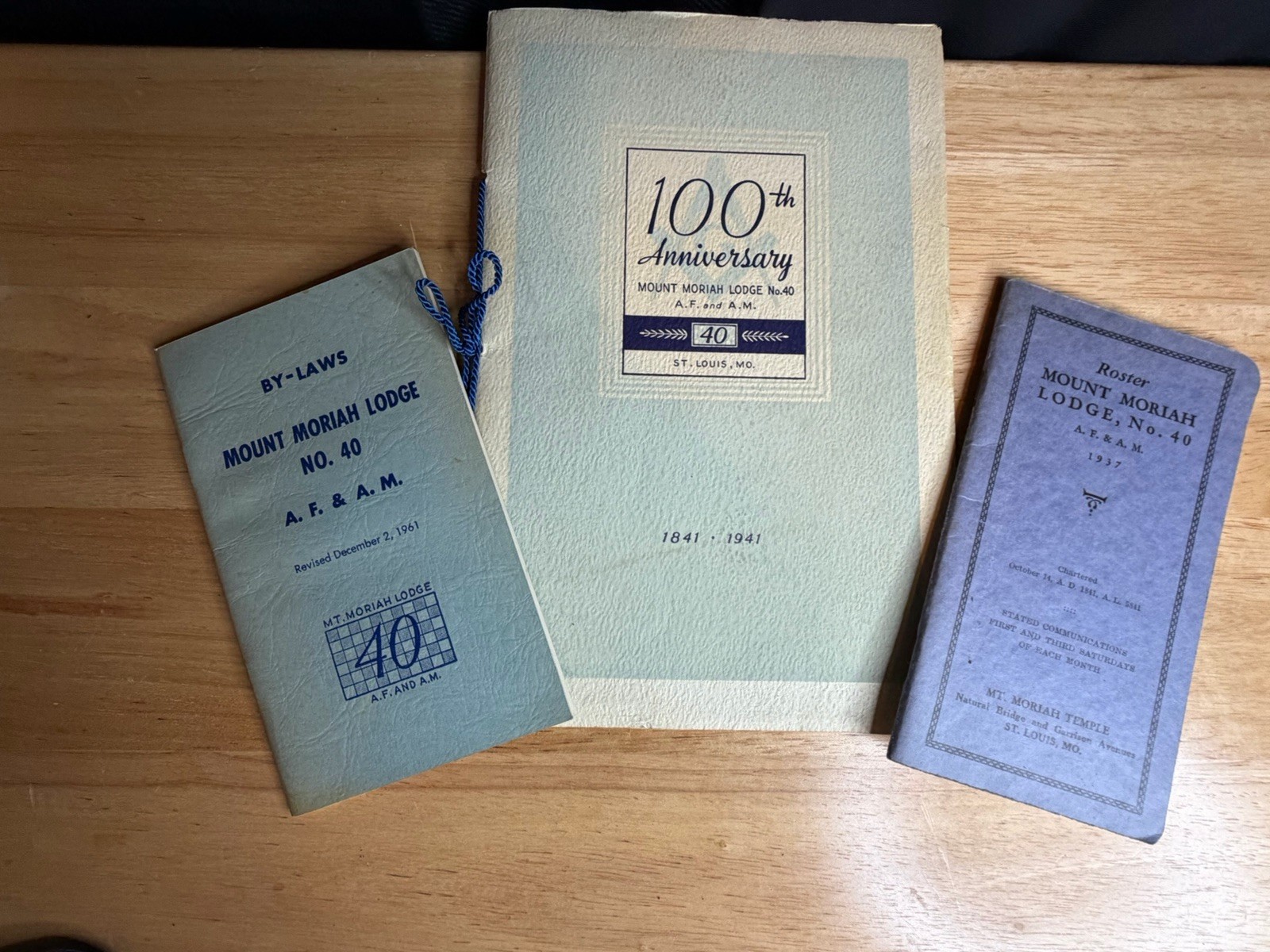 Vintage Mt Moriah By Laws 1961/Roster 1937 Anniversary Brochure 1941 Vintage Mt Moriah By Laws 1961/Roster 1937 Anniversary Brochure 1941