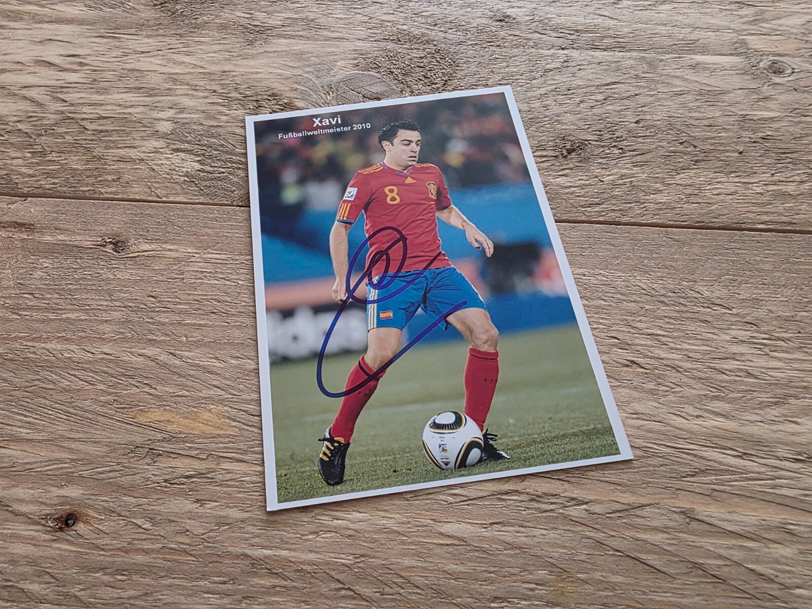 XAVIER XAVI HERNANDEZ SIGNED PHOTO APPROX 10X15 AUTOGRAPH (3589) + COA