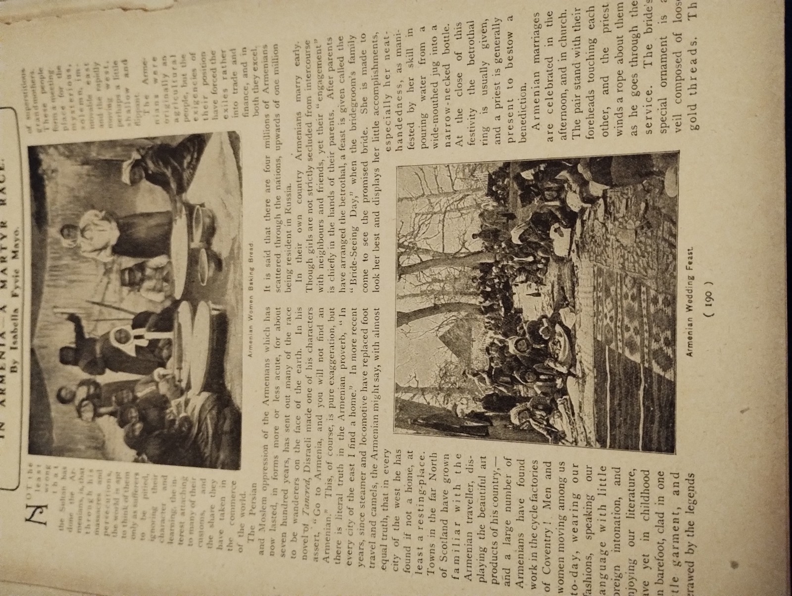 Sk153 Ephemera 1880s article in Armenia Isabella Fyvie Mayo
