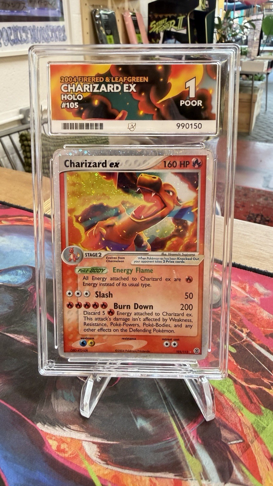 🔥 Charizard ex PSA 1 – FireRed & LeafGreen – Ultra Rare Vintage 🔥105/112