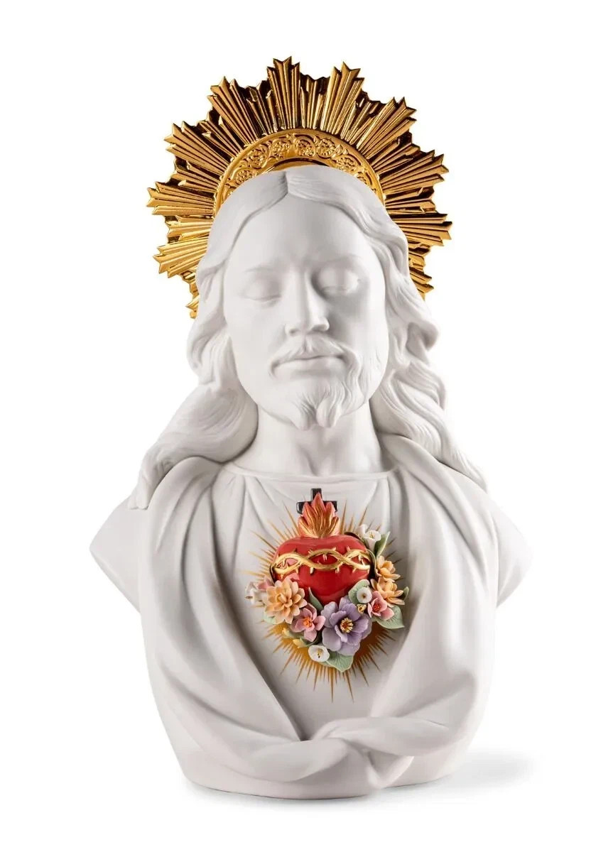 LLADRO, SACRED HEART OF JESUS, #9711, BRAND NEW, MINT &BOXED & LLADRO, SACRED HEART OF JESUS, #9711, BRAND NEW, MINT &BOXED &