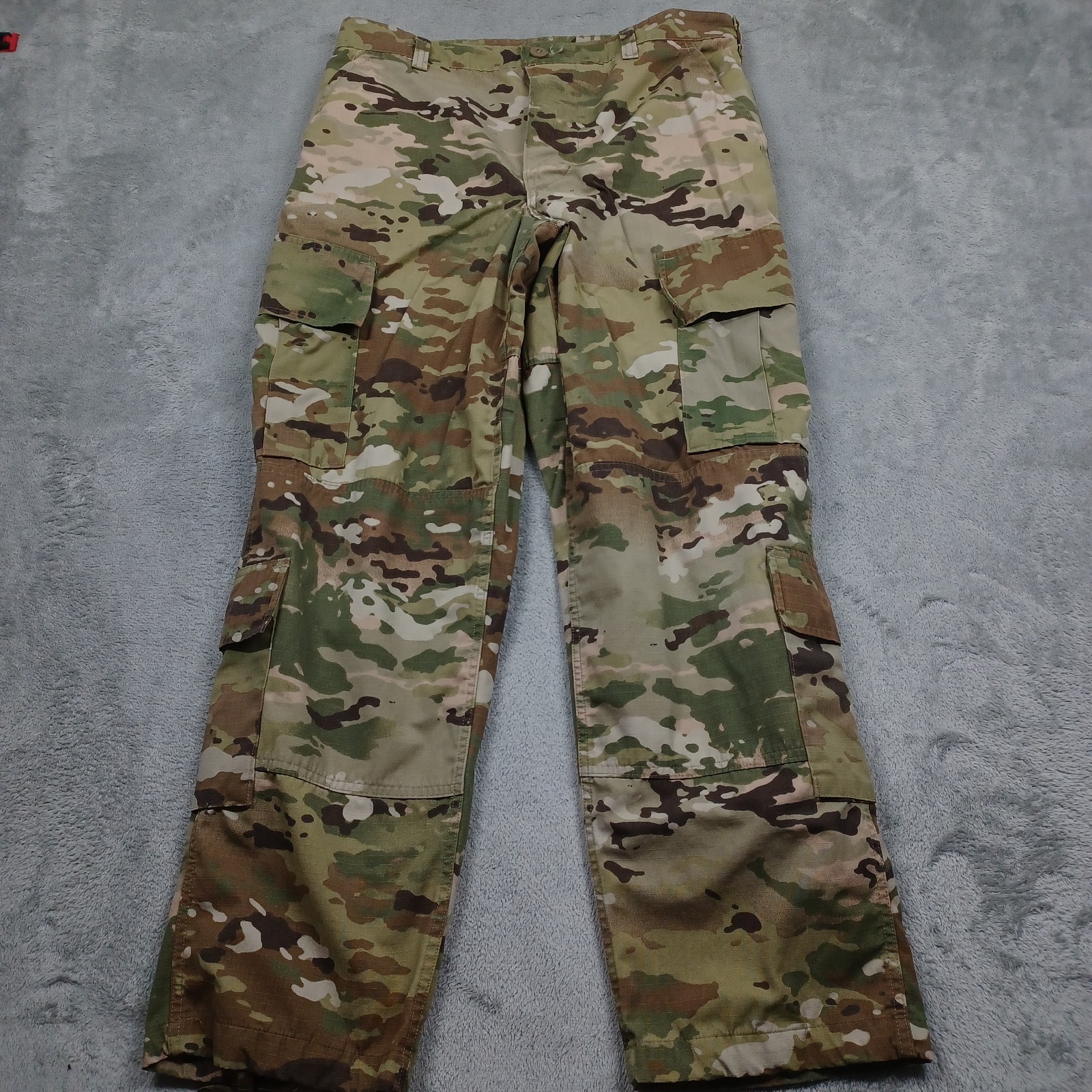 US Military Pants Womens Medium Green Camouflage Modern Cargo Pockets Ripstop