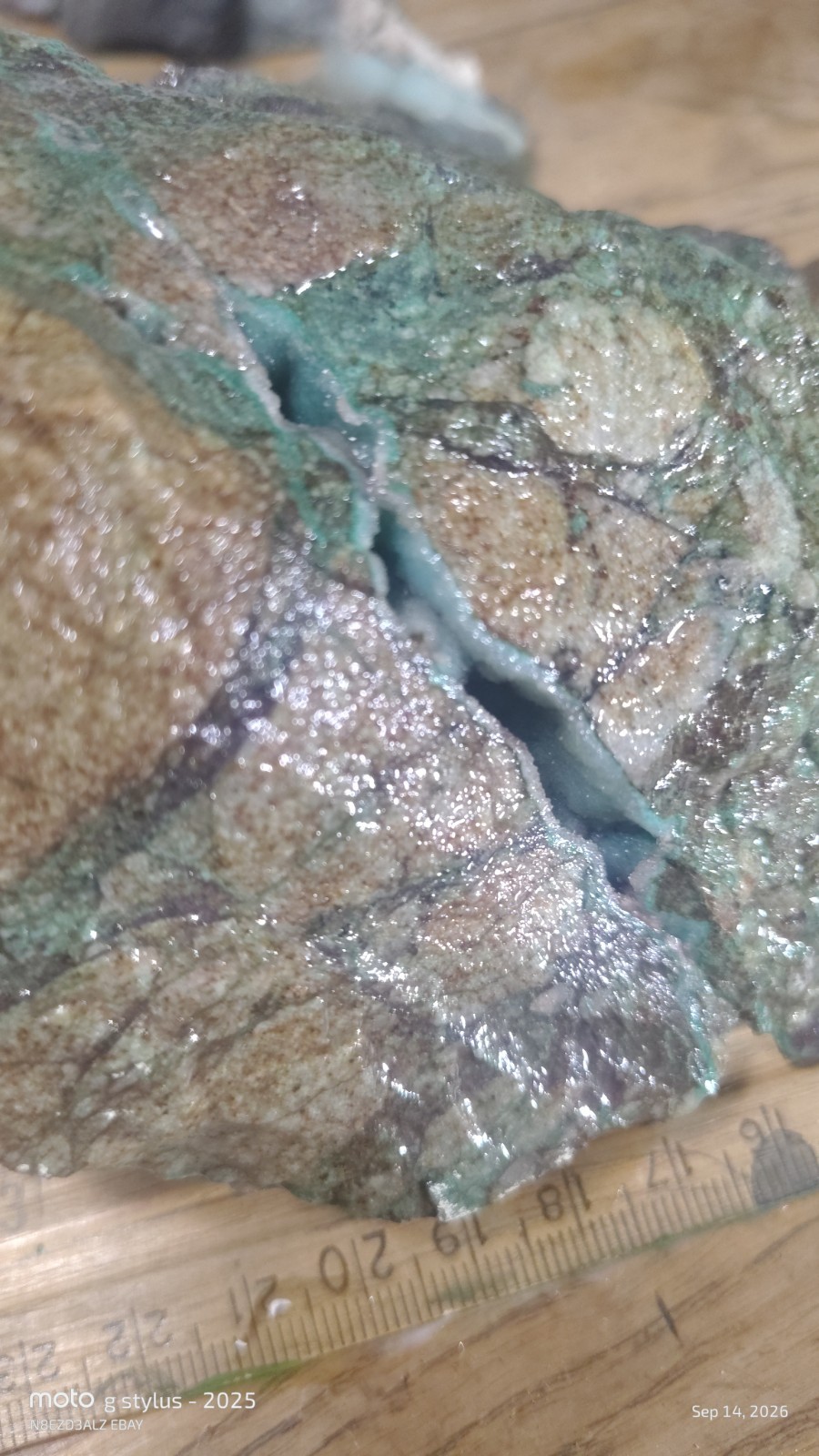 Rough Arizona Gem Silica Chrysocolla Druzy Specimen - Globe Copper Hills Rough