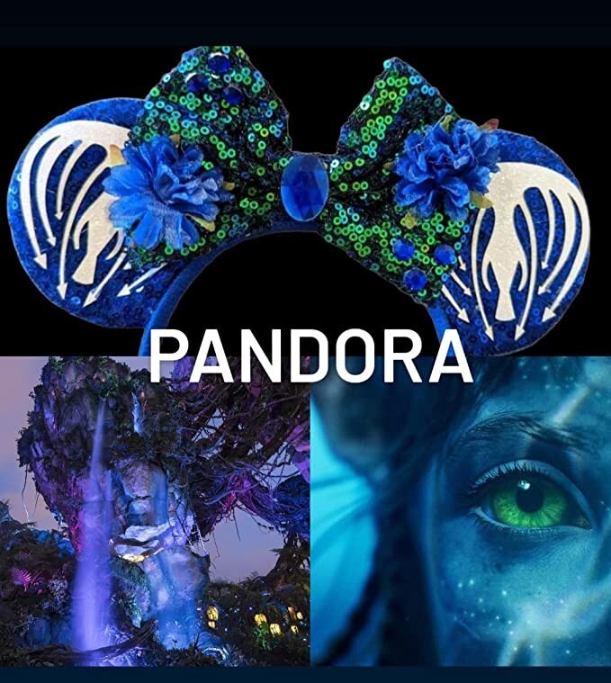 Disney Handmade Pandora Avatar Inspired Minnie Mouse Ears