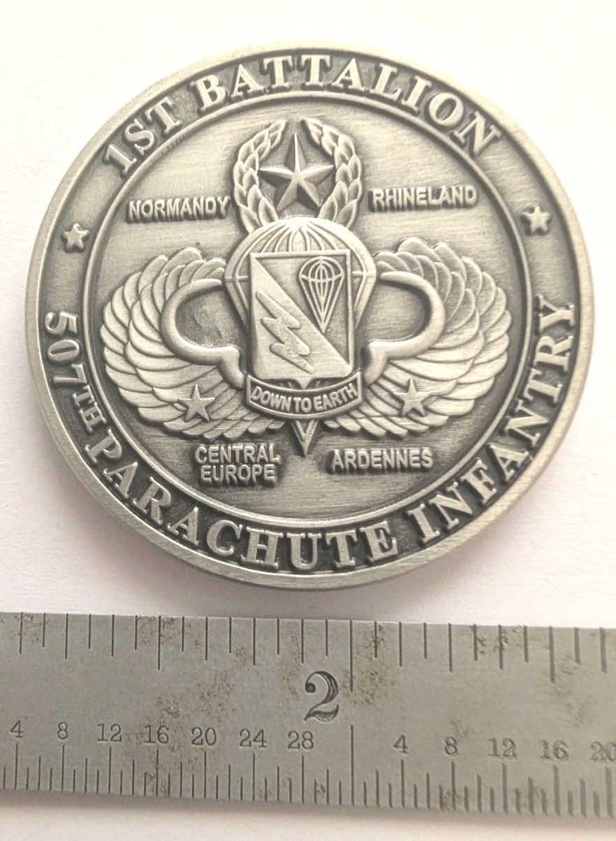 1st Battalion - 507th Parachute Infantry - Airborne School - Challenge Coin