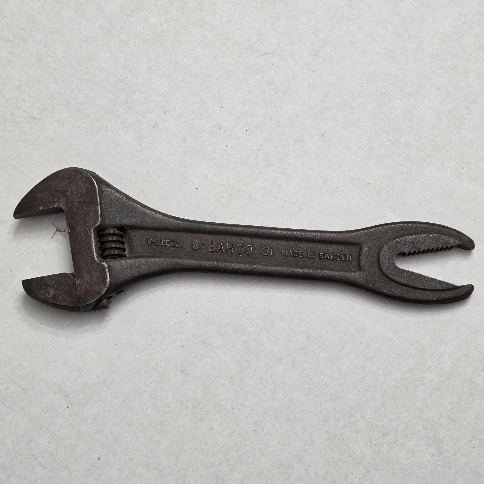 Vintage Bahco Wrench 31 8 Inch Adjustable V-Steel Sweden Combination Tool