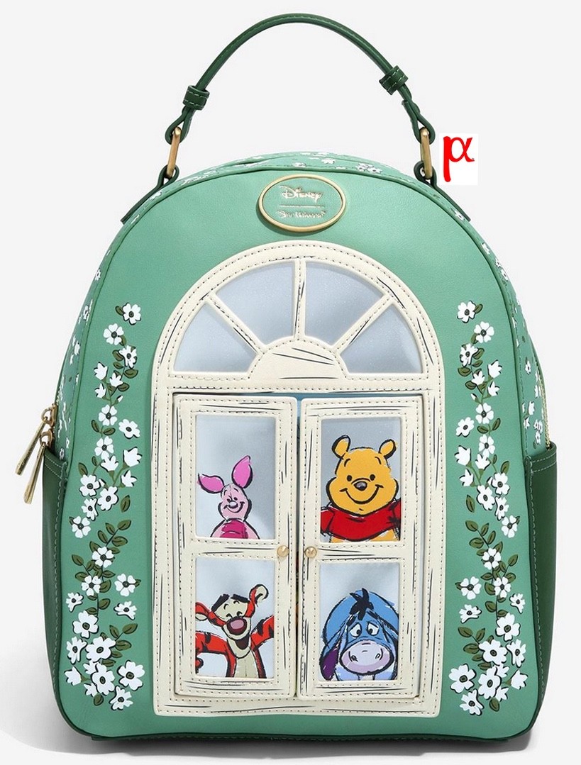 Disney Winnie the Pooh Piglet Tigger Eeyore Friends Window Floral Mini Backpack