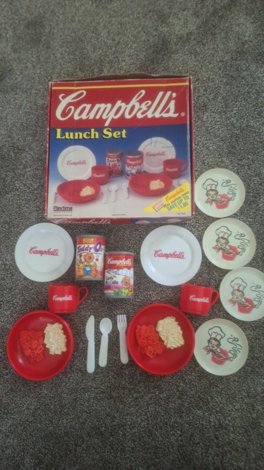 Vtg Campbells Lunch Set Playtime