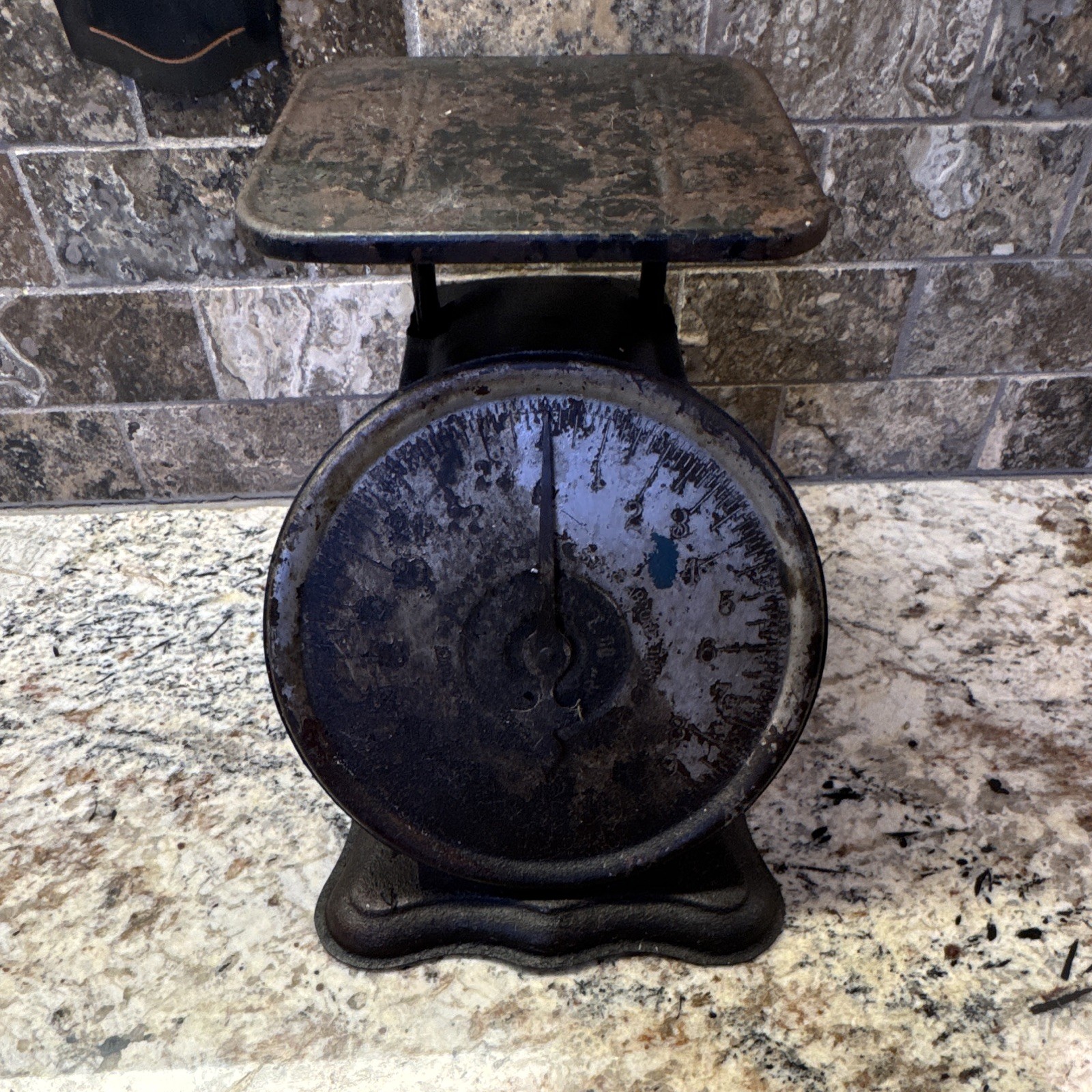 Delmar Antique Vintage Family Cast Iron Countertop Dial Scale
