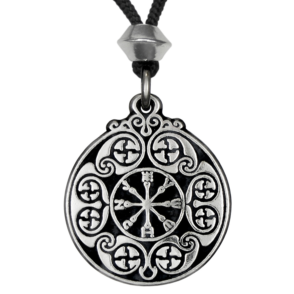 The Sigel of Defense Pewter Pendant Amulet Talisman Kabbalah Hermetic Jewelry