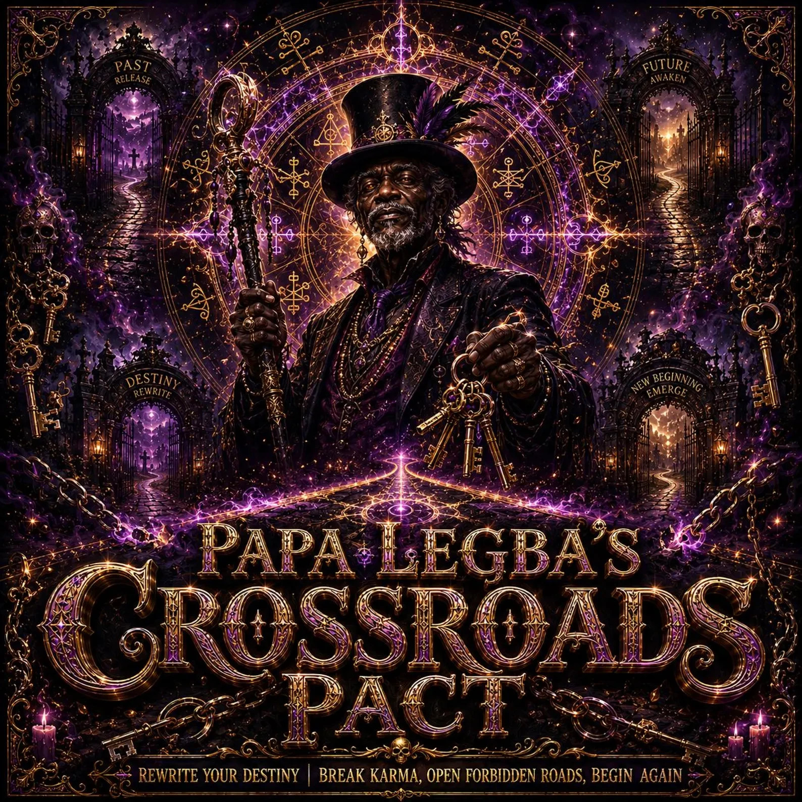 Papa Legba’s Crossroads Pact — Rewrite Your Destiny