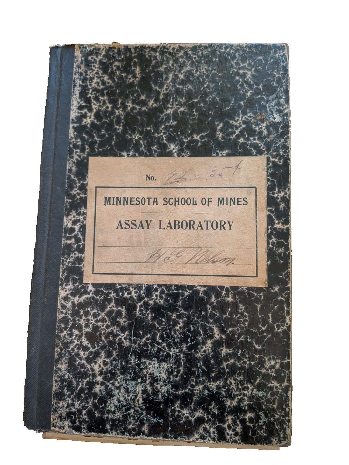 Antique c.1910s Assay Notebook Univ of Minnesota School of Mines + Formulary