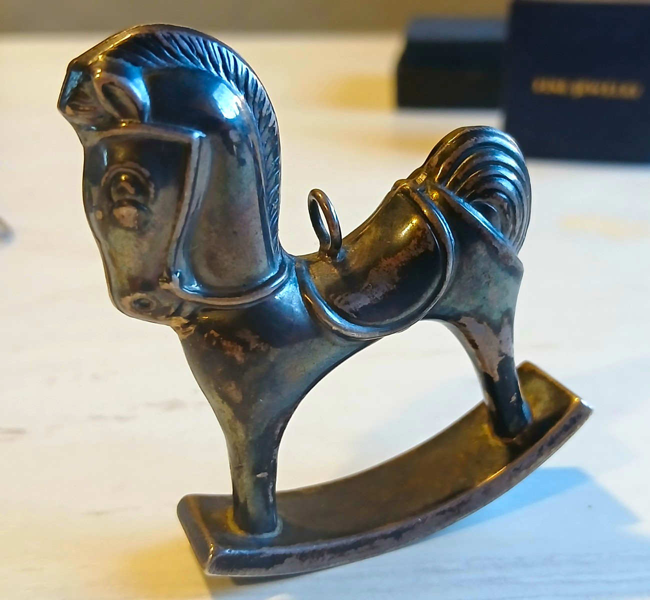 R.m Turkish Sterling Silver Rocking Horse Figurine 1976 18.80g Polished R.m Turkish Sterling Silver Rocking Horse Figurine 1976 18.80g Polished