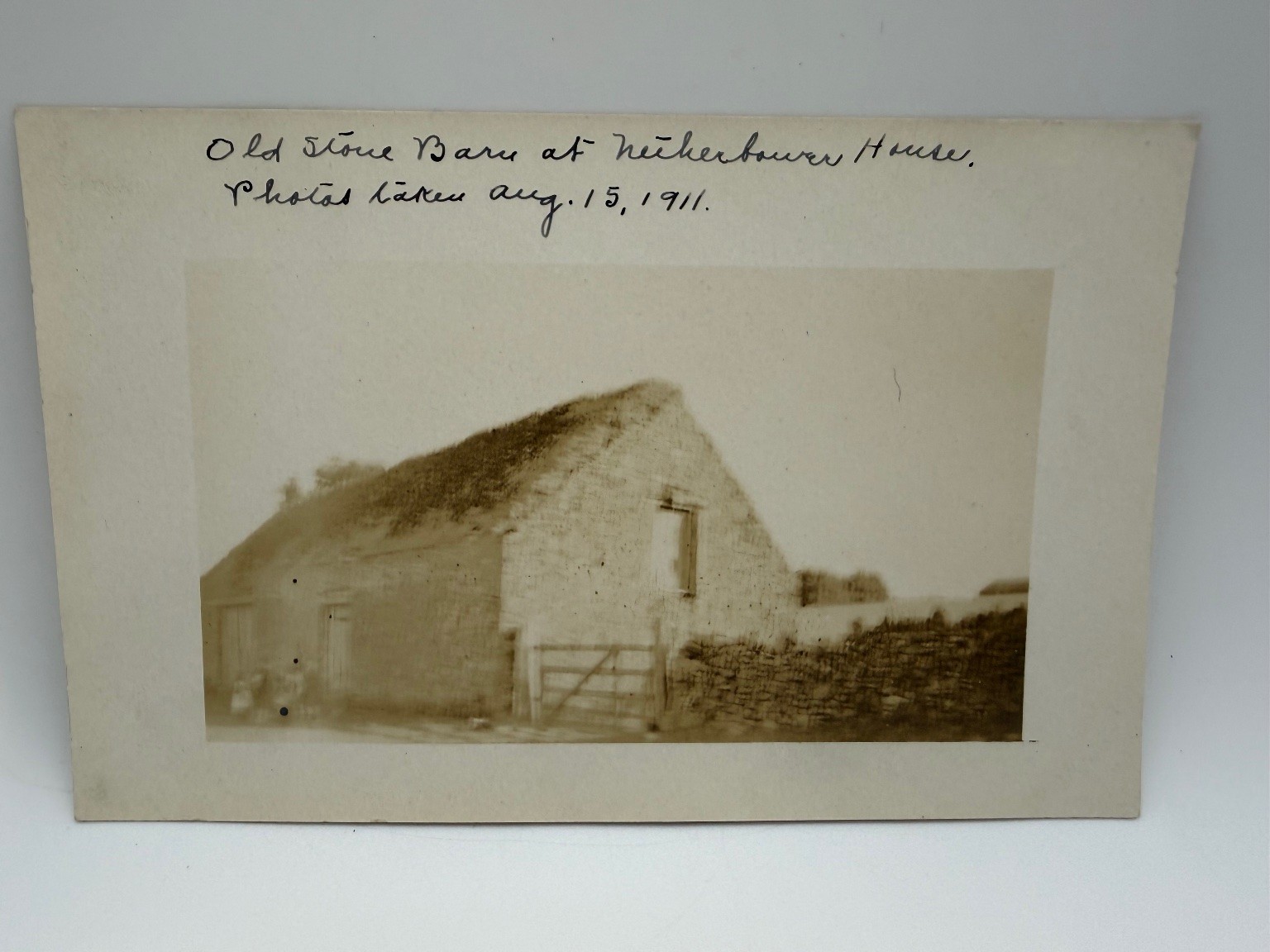 1911 Old Stone Barn Netherbauer House RPPC Thatch Roof Rural Scotland Postcard 1911 Old Stone Barn Netherbauer House RPPC Thatch Roof Rural Scotland Postcard