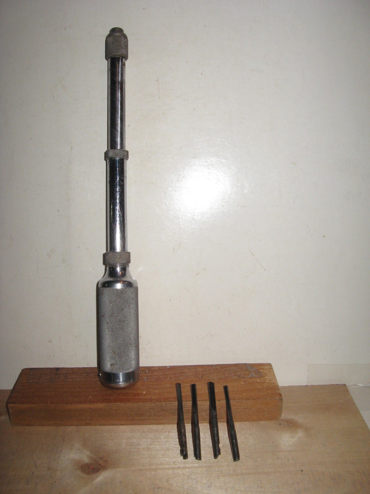 Vintage North Bros. Yankee No 41 Push Drill with 4 Bits  - USA