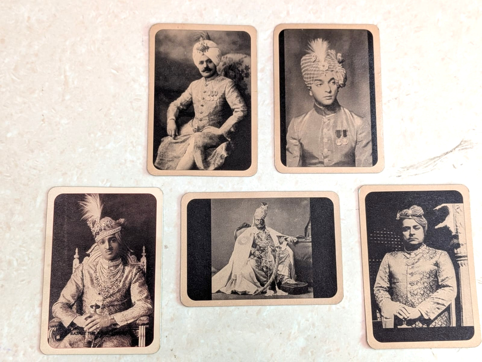 Vintage Set of 5 Indian Maharajas & Royalty Postcards – Rotary Photo Co. London