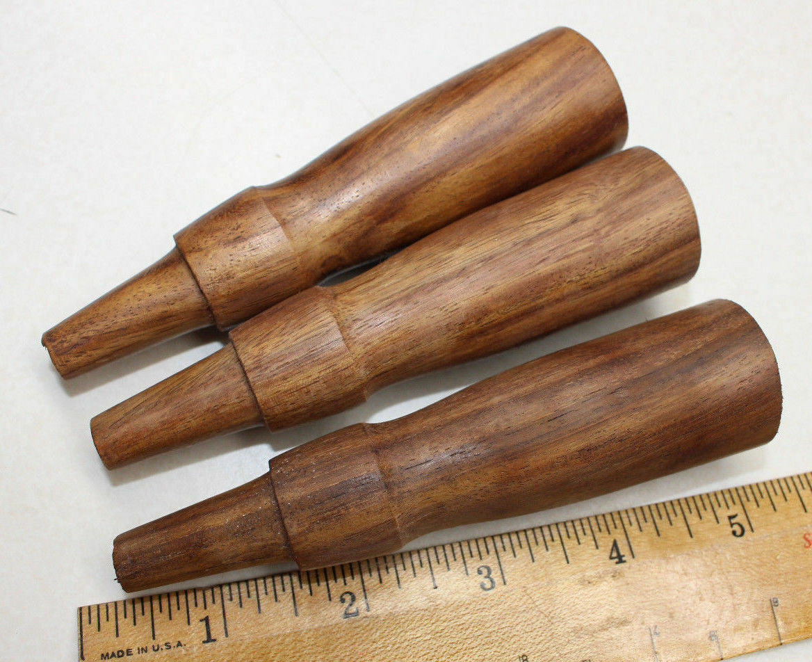 LOT OF 3 NEW ROSEWOOD SOCKET CHISEL HANDLES FOR TOOL RESTORATION