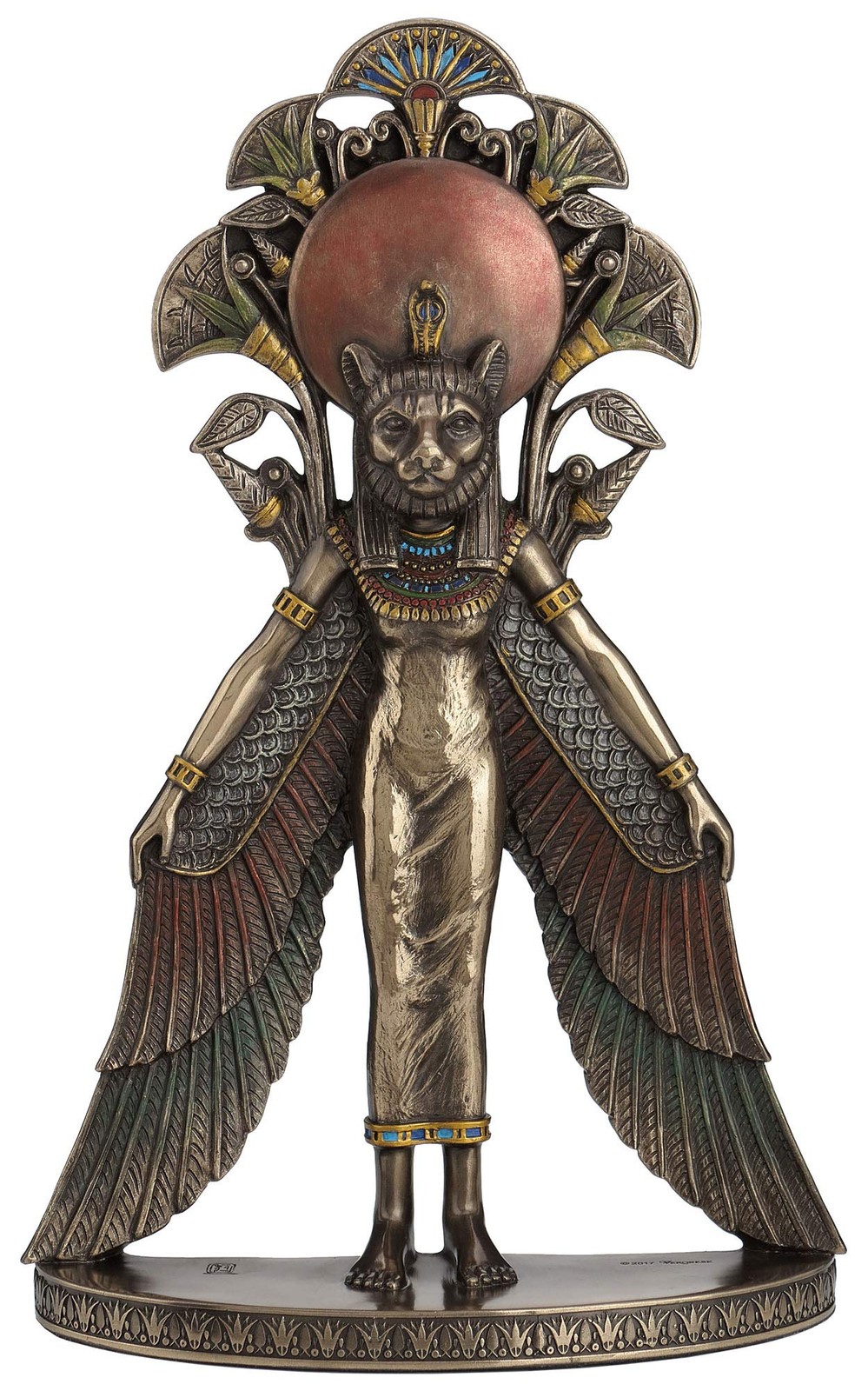 Veronese Design Sekhmet Winged Egyptian Warrior Goddess Wall Art Statue, Bronze