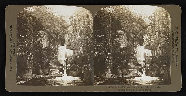Photo:The falls and gorge of Bracklin, near Callander, Scotland