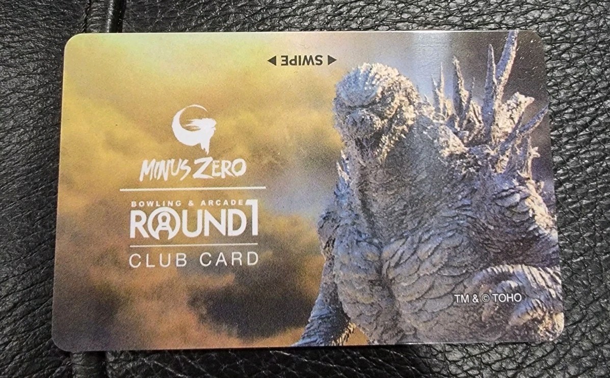 Round1 Exclusive Limited Club Membership Card GODZILLA MINUS ONE NEW Round1 Exclusive Limited Club Membership Card GODZILLA MINUS ONE NEW