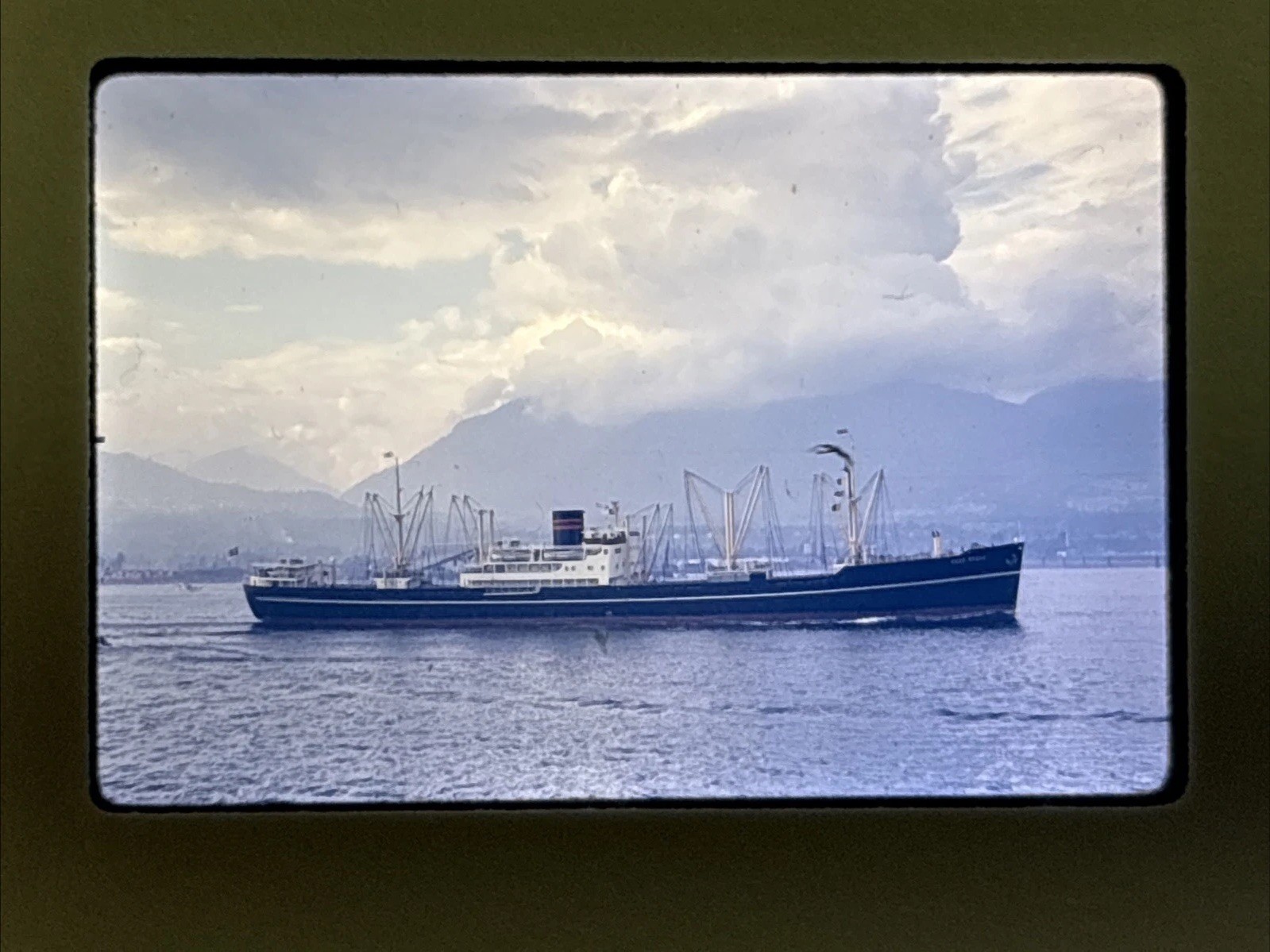 Orig 1964 Slide Anna Bakke Cargo Ship Haugesund Norway Kodachrome A55