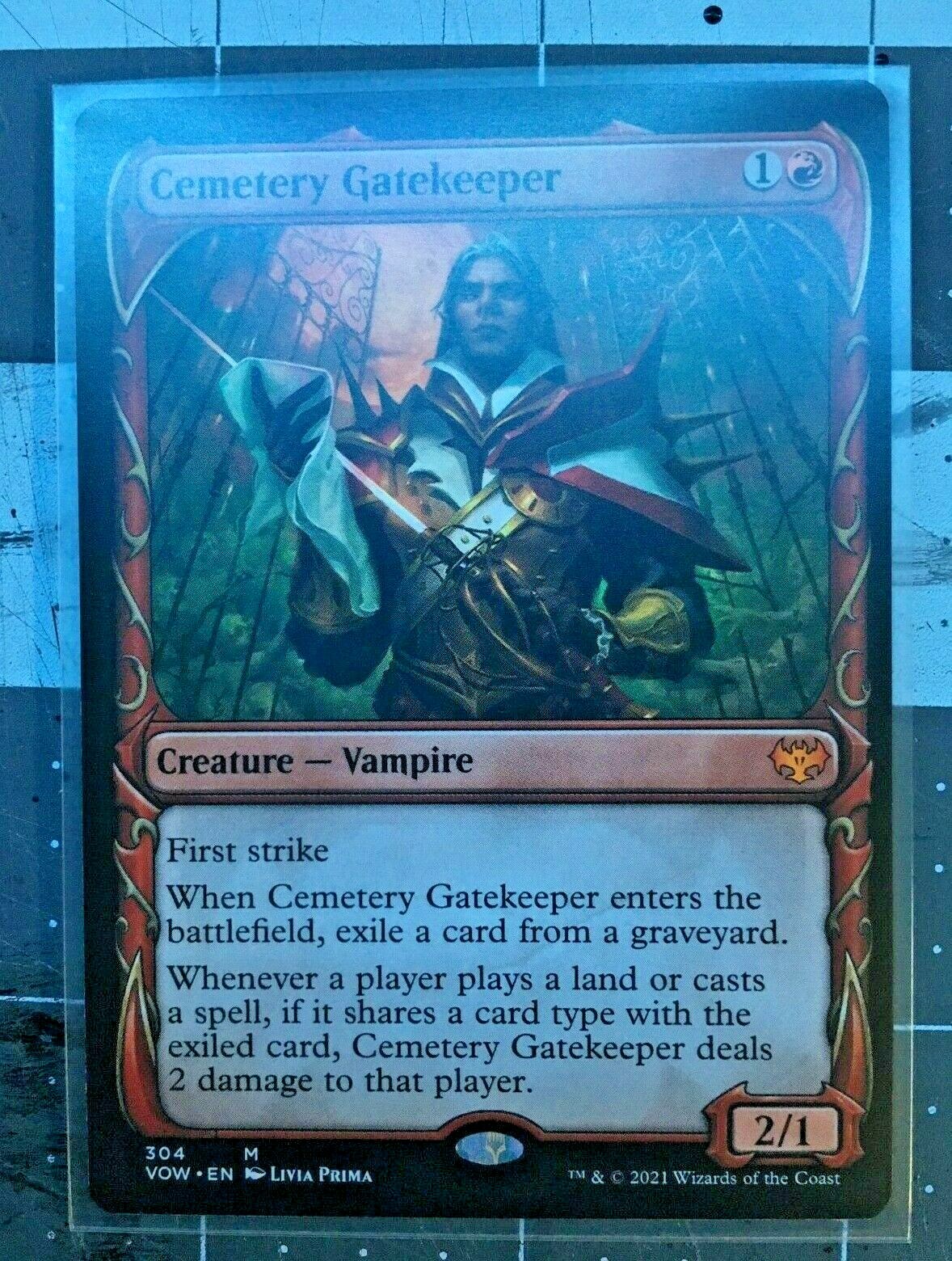 Cemetery Gatekeeper Showcase, NM, MTG Innistrad Crimson Vow, Pack Fresh