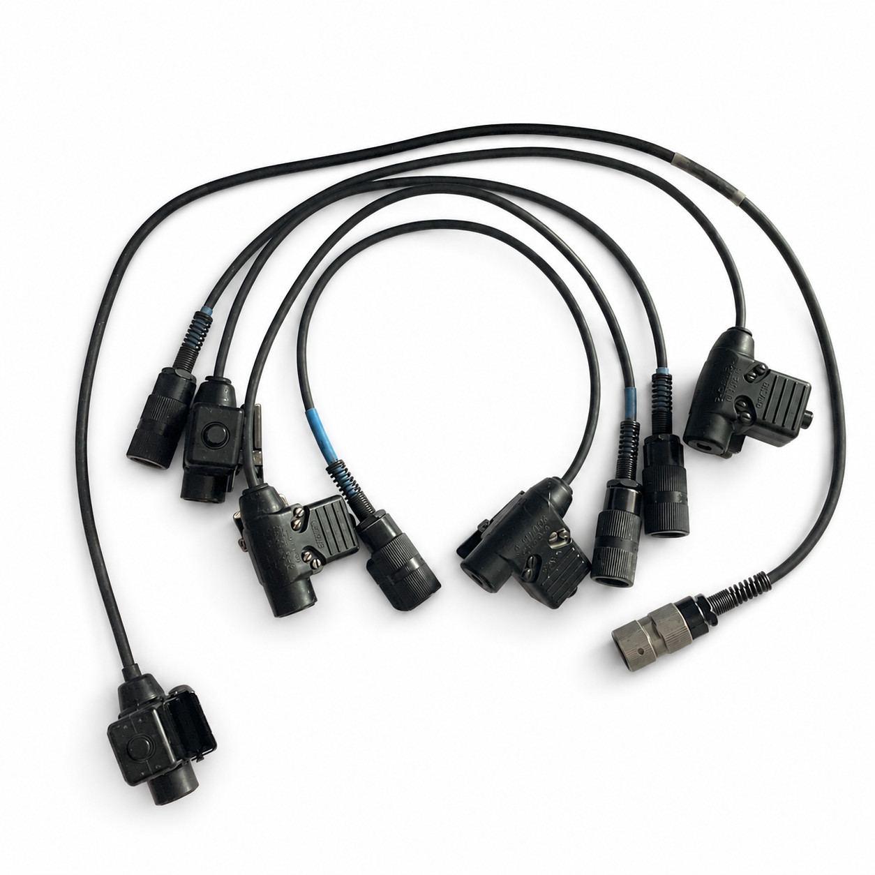 Lot of 5 Nexus U-94A/U M9177/5-2 PTT Military Radio Cable Adapters