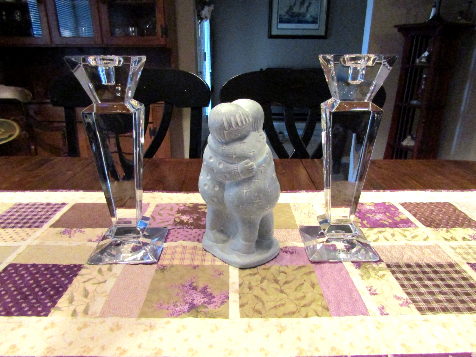 LARGE PAIR Towle / Art Deco Style CANDLESTICK HOLDERS / TAGS / NEW LARGE PAIR Towle / Art Deco Style CANDLESTICK HOLDERS / TAGS / NEW