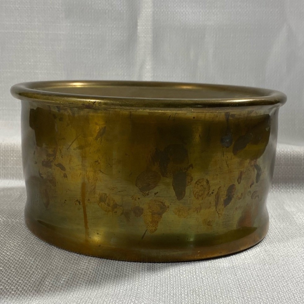 Vintage Rochester Brass Spittoon Two Piece Cuspidor Western Americana Decor 7.5
