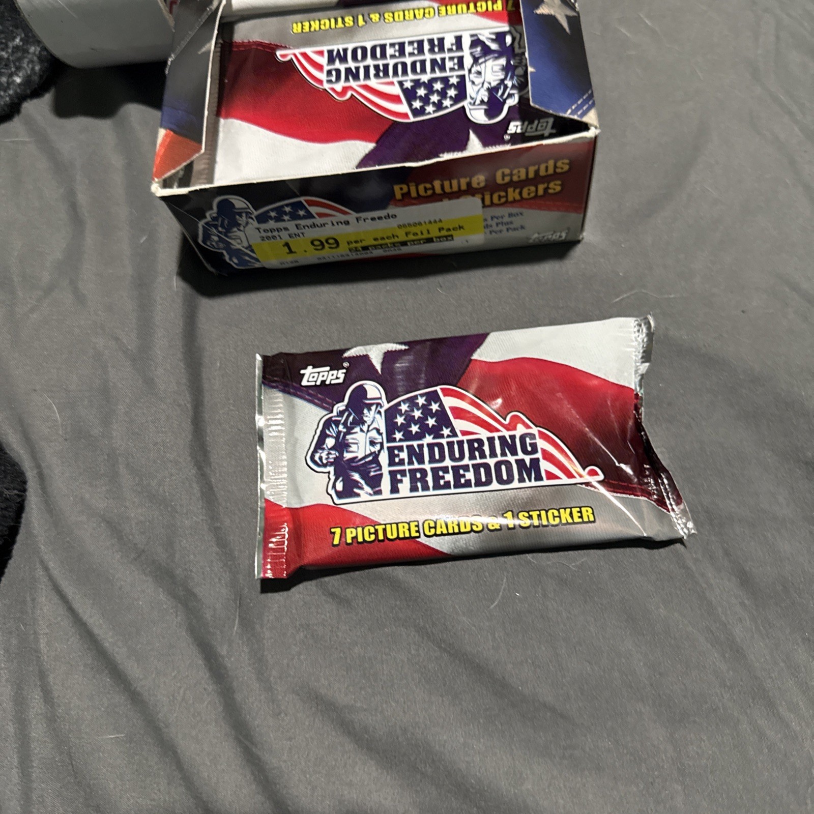 2001 Topps Enduring Freedom Pack Unopened & Sealed Possible Osama Bin Laden