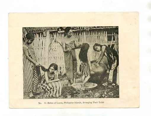 Belles of Luzon Arranging Their Toilet , Philippine Islands 1900 Photogravure 