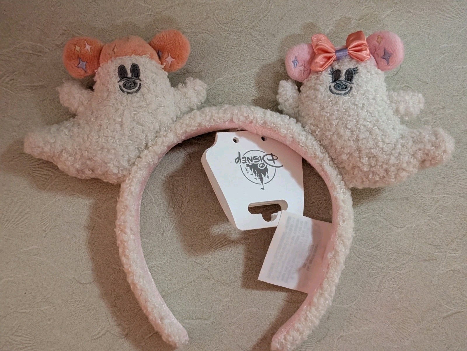 Disney Parks Halloween Mickey Minnie Cutie Ghost Hey Boo Ears Headband New 2026