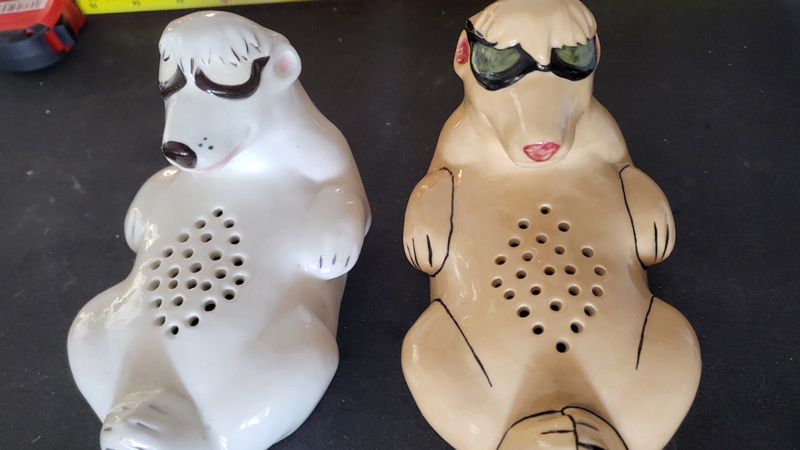 Vintage Polar Bear Baking Soda Holder Refrigerator Fridge Saver Lot Ceramic