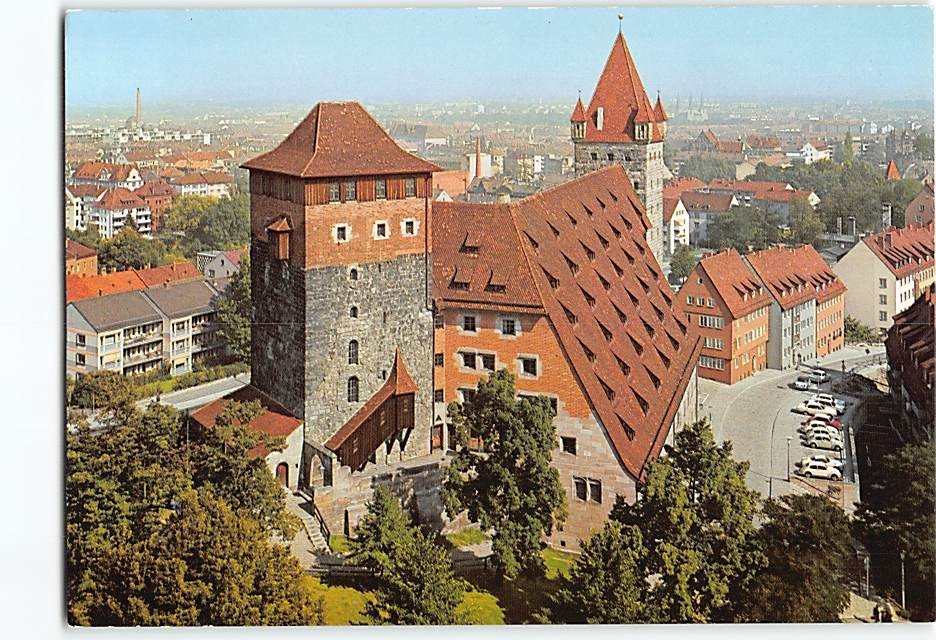 Postcard Nuremberg Castle Nuremberg Germany