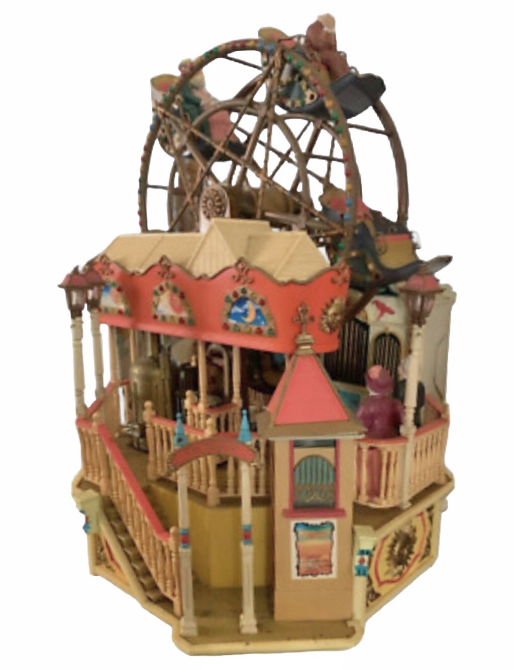 Vintage 1988 Enesco The Majestic Ferris Wheel Calliope Music Motion Lights Vintage 1988 Enesco The Majestic Ferris Wheel Calliope Music Motion Lights