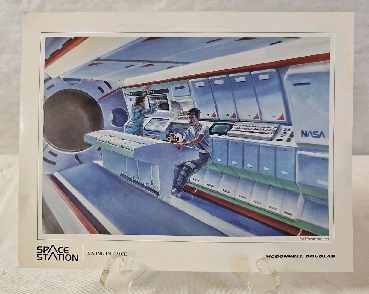 McDonnell Douglas Space Station Living In Space Picture 8.5h X 11w