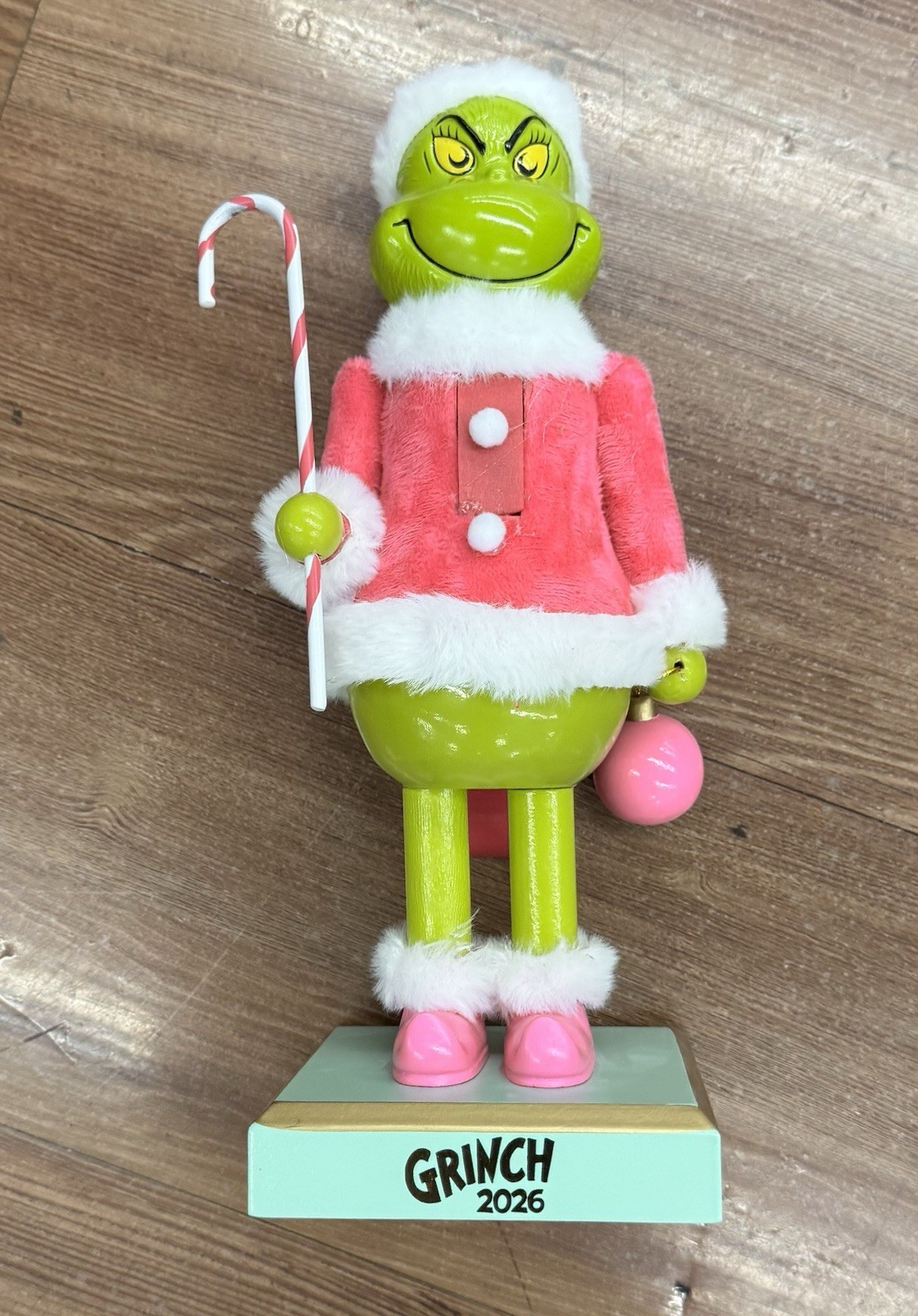 Dr Seuss Grinch Who Stole Christmas Nutcracker Pink Jacket 2026 Candy Cane NEW