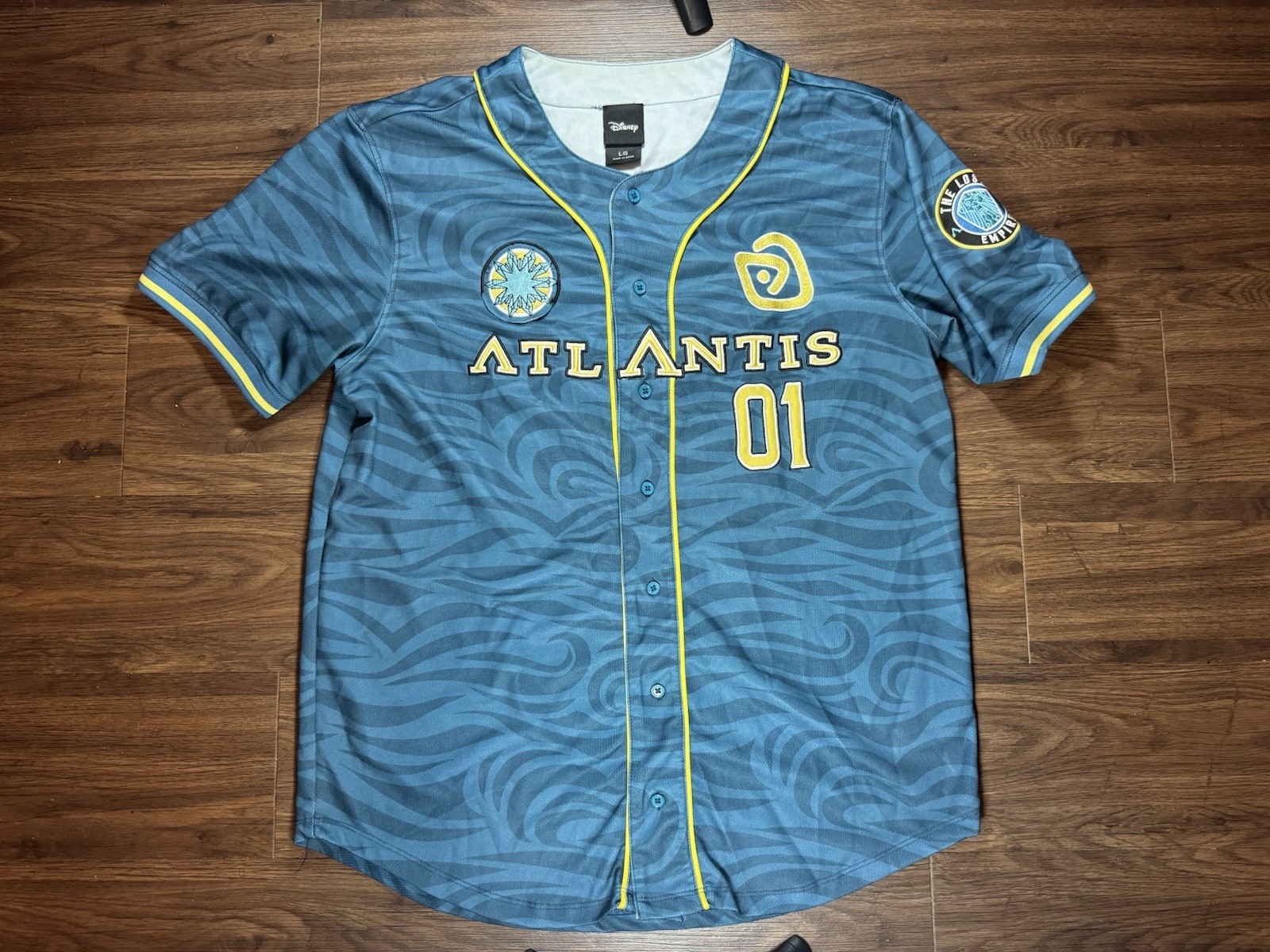 Rare Boxlunch Disney Atlantis The Lost Empire Kida Baseball Jersey Size Large