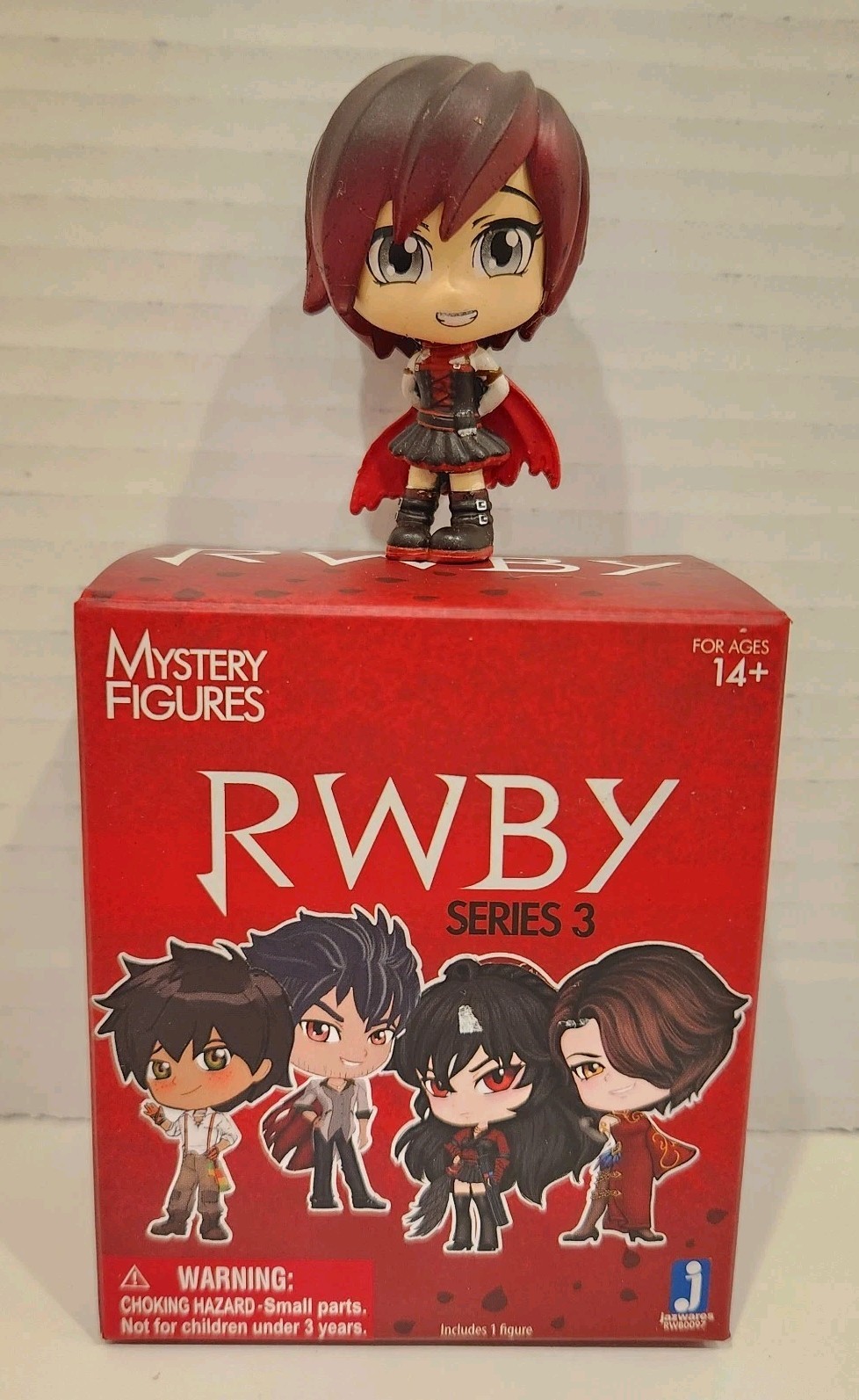 Jazwares RWBY Series 1 Mystery Figures Boxed Ruby  ONLY DISPLAYED  