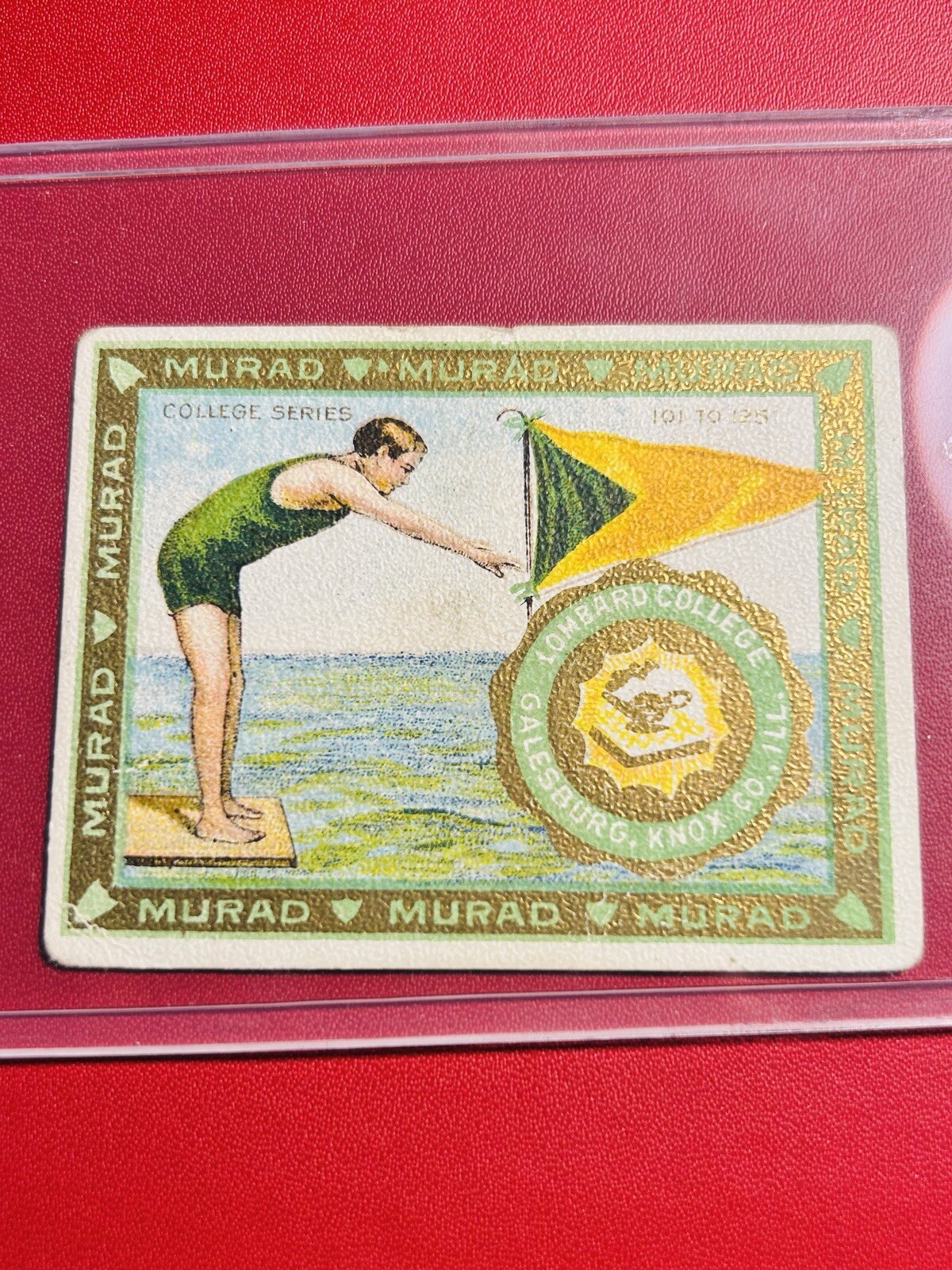 1910s T51 Murad Cigarettes Lombard College - College Series - New To Market 1910s T51 Murad Cigarettes Lombard College - College Series - New To Market