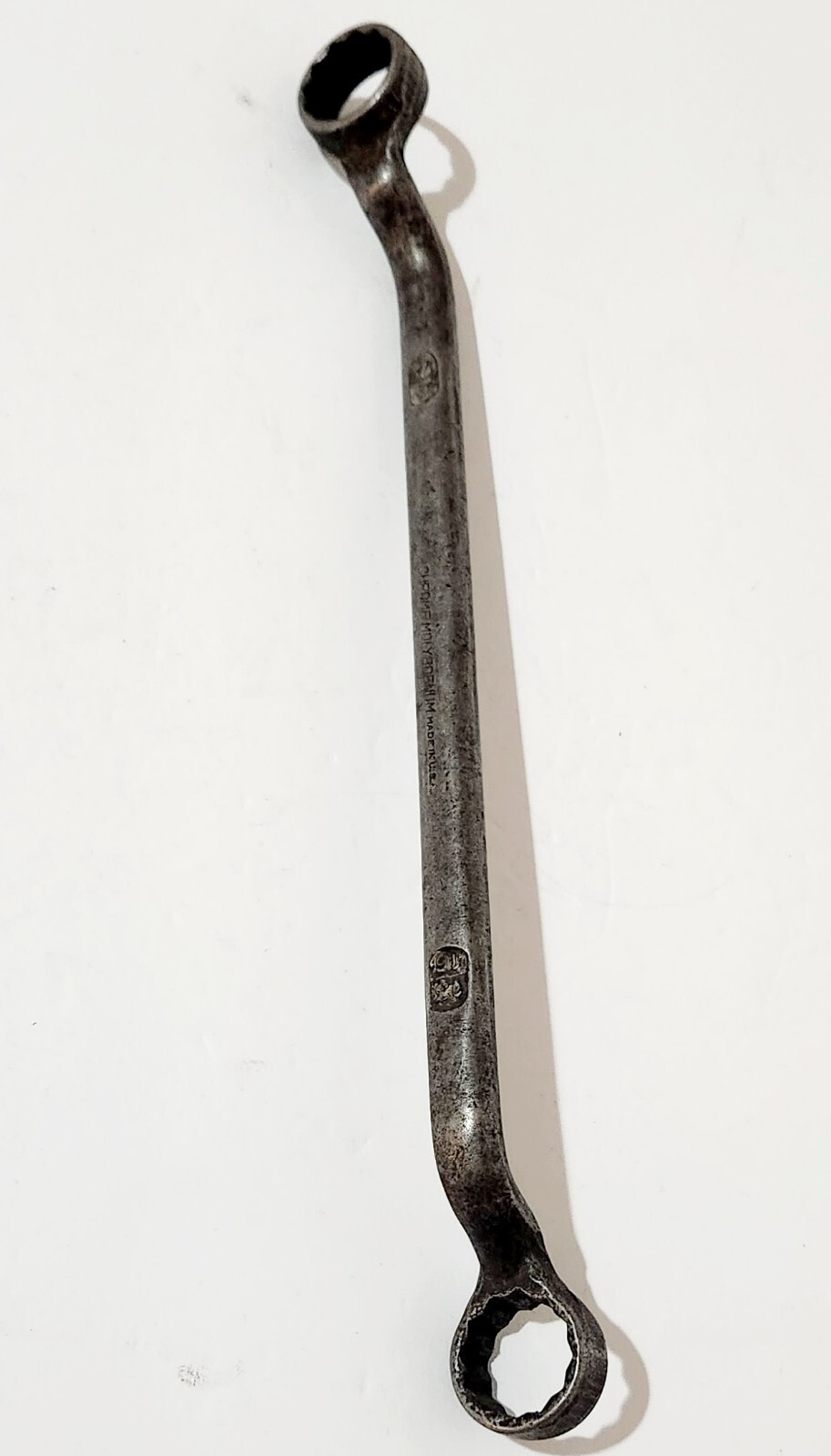 VINTAGE CHROME Molybdenum 12 POINT OFFSET BOX END WRENCH 7/8 & 13/16 