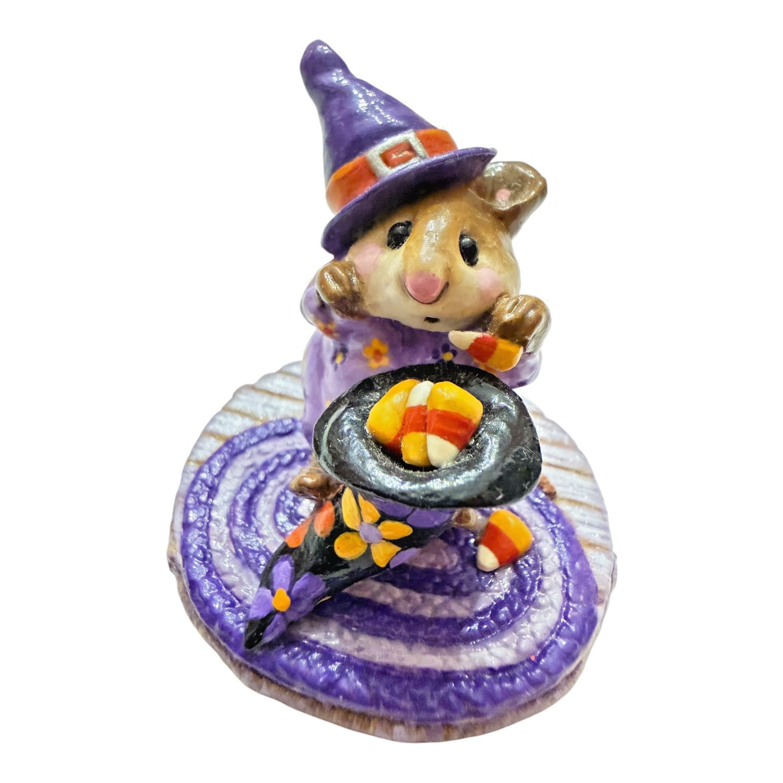 Wee Forest Folk Retired Artist OAK Purple Halloween Mouse Wee Forest Folk Retired Artist OAK Purple Halloween Mouse