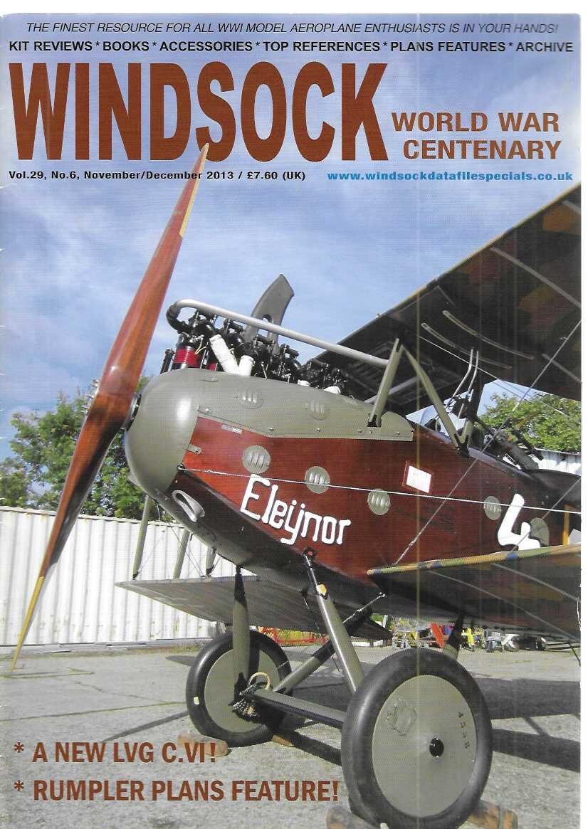 Windsock Worldwide 6 2013 Rumpler LVG C.VI War Paint Aircraft Flamethrowers