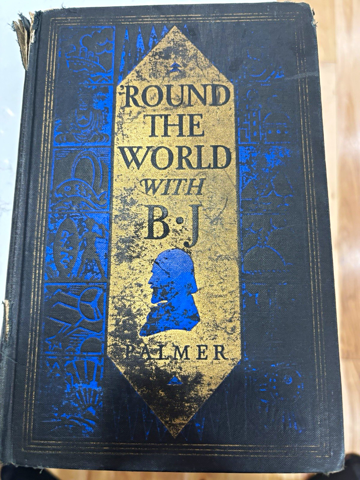 B. J. Palmer “Round the World with B. J.” 1926 1st Edition Davenport Iowa Atlas