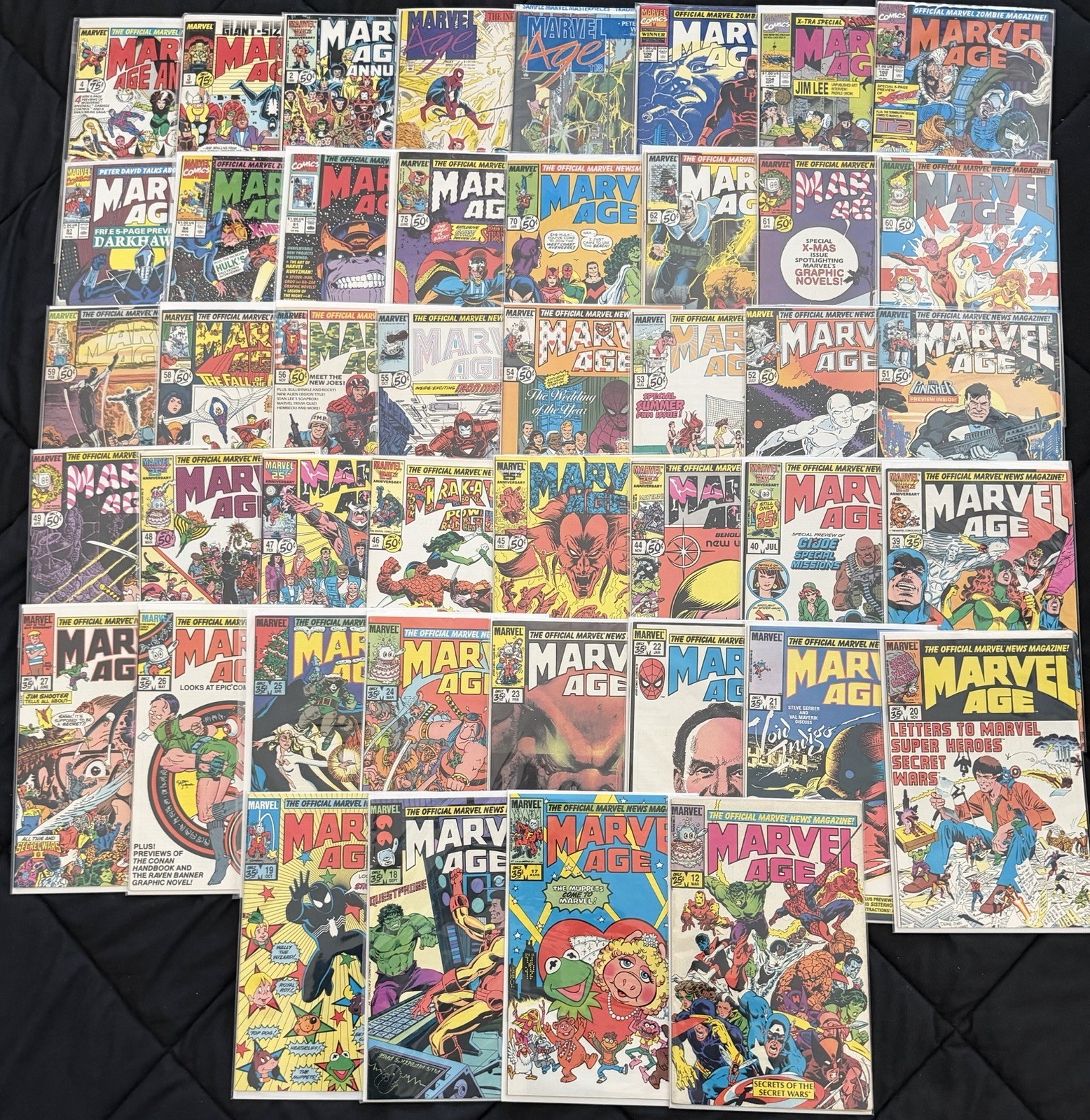 MASSIVE Marvel Age LOT W/KEYS (45) VF/NM AVG COND - List in Desc