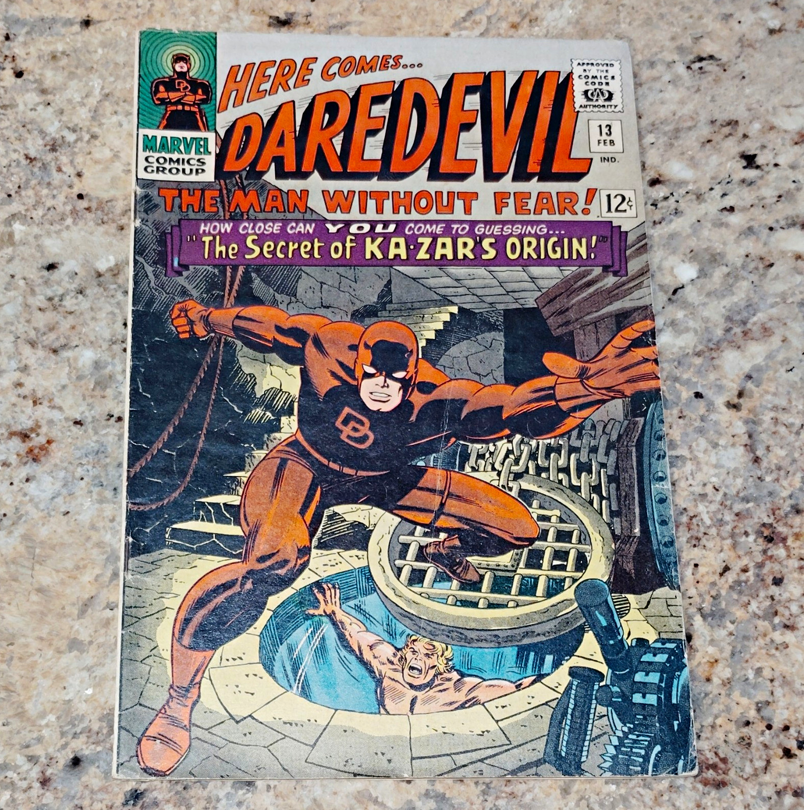 Marvel Comics Daredevil #13 (1965) The Secret of Ka-Zar\'s Origin Stan Lee