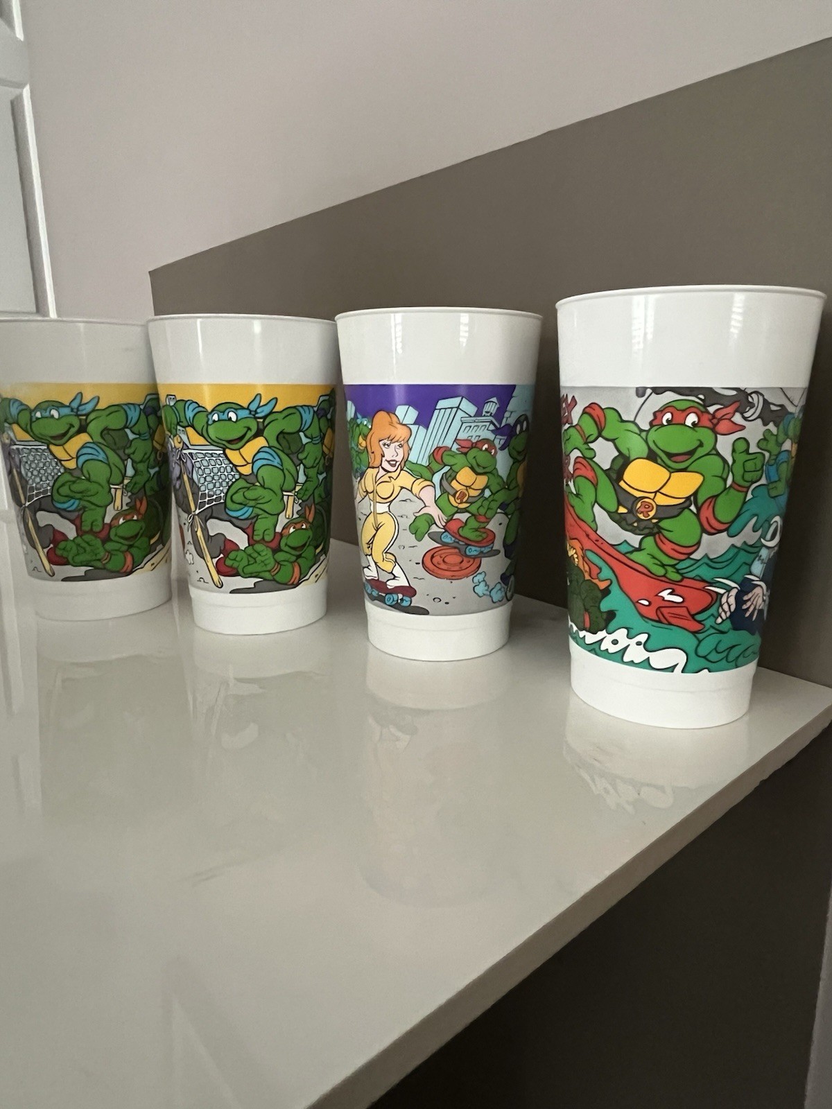 VTG Teenage Mutant Ninja Turtles TMNT 1990 Burger King Collector Cup 5