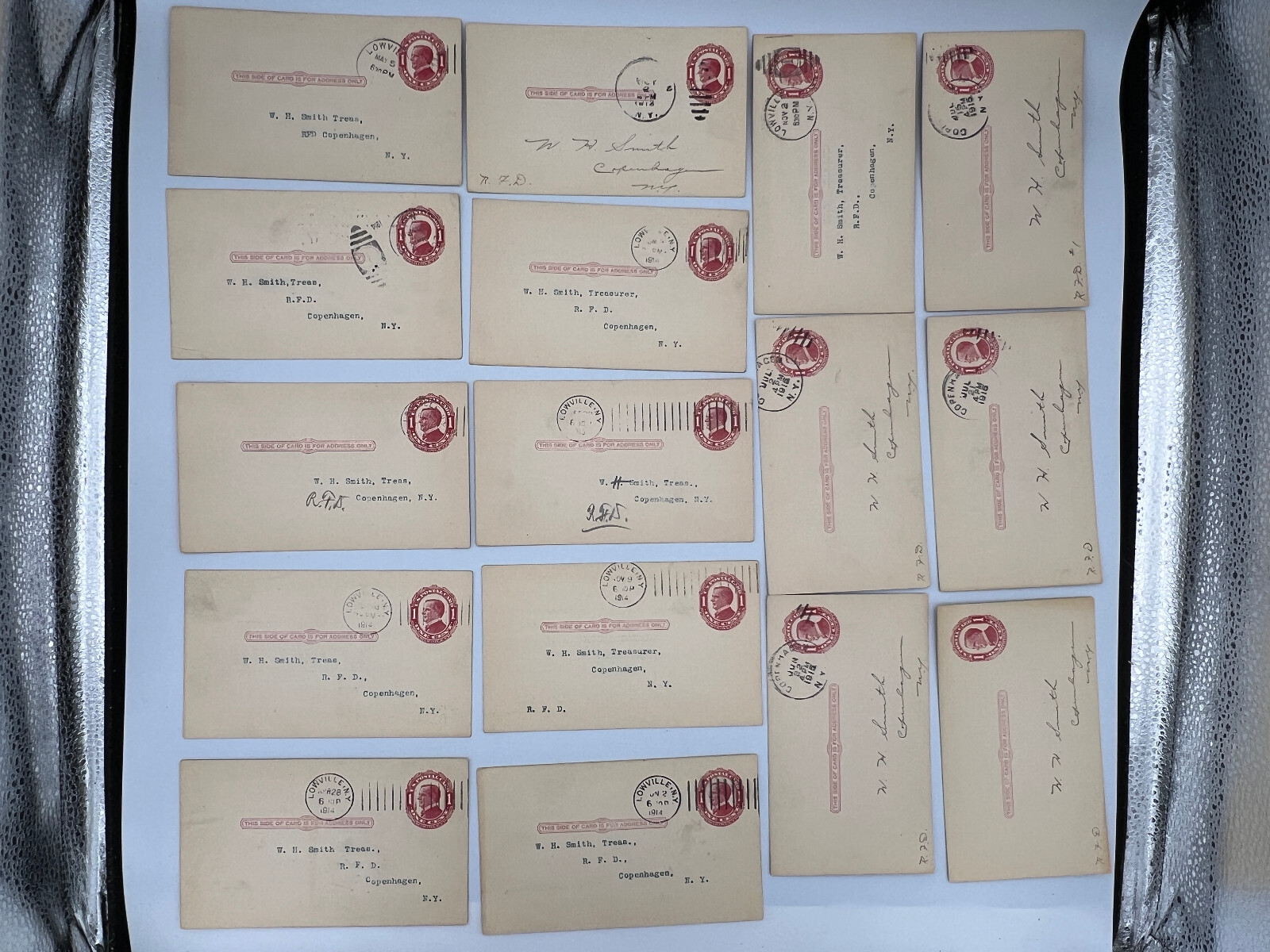 Antique Lot of 20 Bank Post Card Deposit Notices